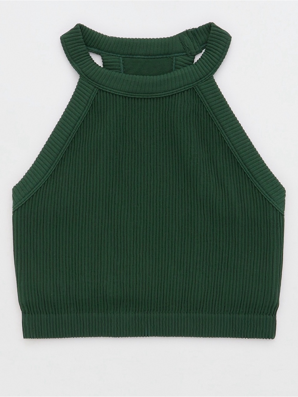 Size xs aerie green superchill seamless high neck bra top